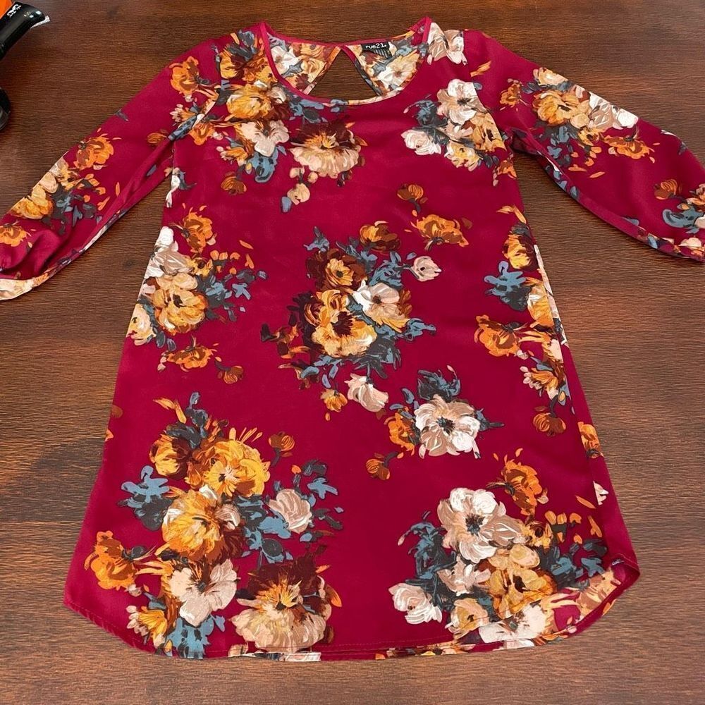 Fall Floral Sheath Dress Women’s M